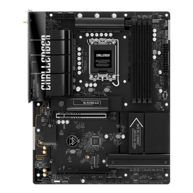 Pagrindinė plokštė ASROCK Intel B860 LGA 1851 (V1 lizdas) ATX RAM DDR5-SDRAM 4x Lizdai Wi-Fi Taip Bluetooth Taip 1x M.2 
