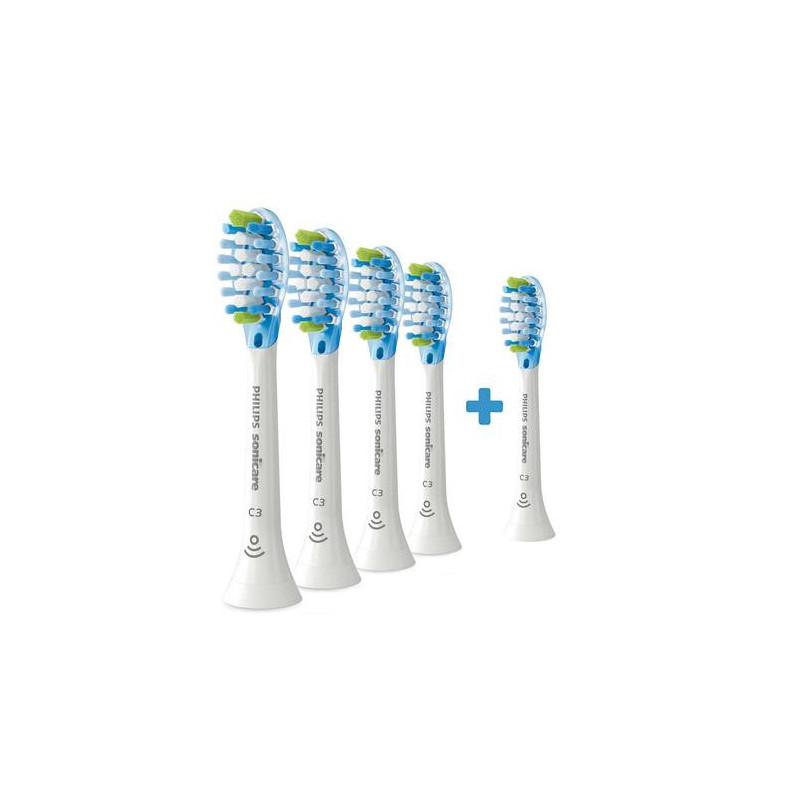 Sonicare C3 Premium Plaque Defence zobu birstes uzgalis (4+1) balts HX9045 / 87