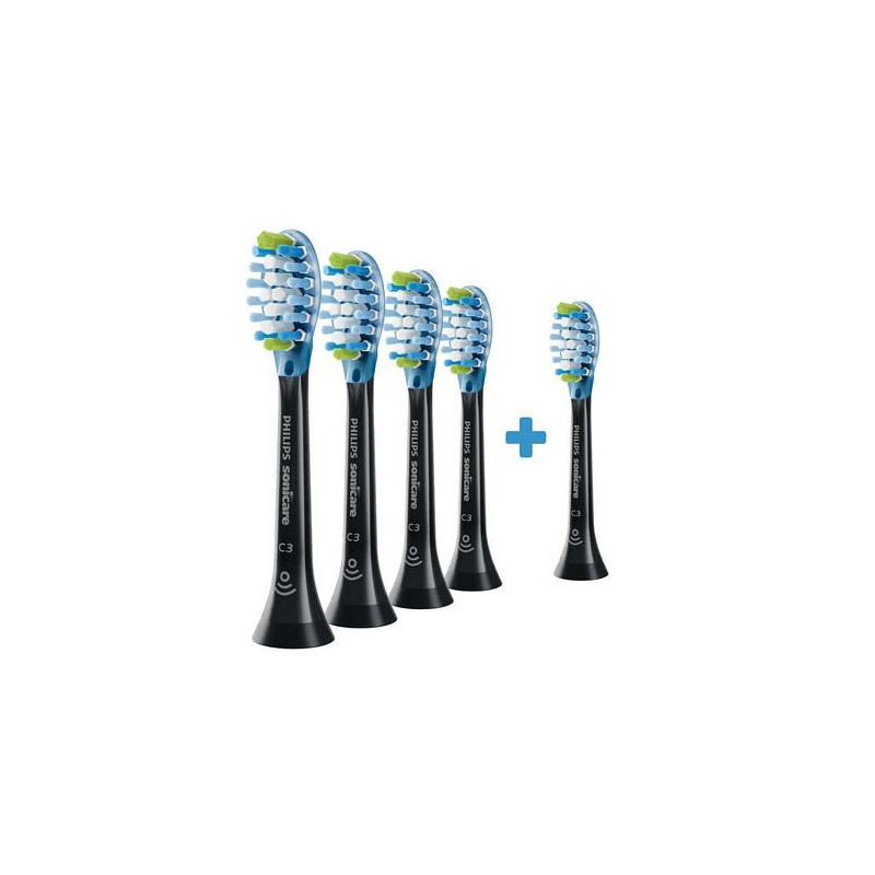 Sonicare C3 Premium Plaque Defence zobu birstes uzgaļi komplektā 4 + 1 gab melns HX9045 / 88