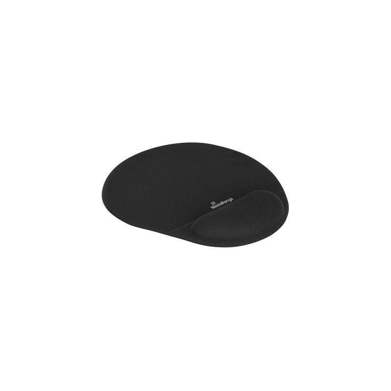 MediaRange Mauspad ergonomisch mit Handgelenkauflage schwarz