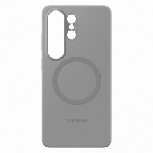 „Samsung“ silikoninis magnetinis dėklas, skirtas „Samsung Galaxy S26 Ultra“, suderinamas su „MagSafe“ – pilkas