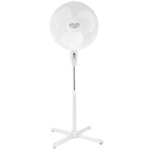 Adler AD 7305 Stand Fan, Number of speeds 3, 45 W, Oscillation, Diameter 40 cm, White