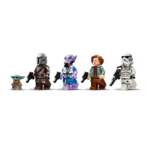 Konstruktorius - LEGO Star Wars 75447 The Razor Crest 930 Detalės, 5 Mini Figūrėlės, 320 mm Gylis, Pilka