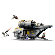 Konstruktorius - LEGO Star Wars 75447 The Razor Crest 930 Detalės, 5 Mini Figūrėlės, 320 mm Gylis, Pilka