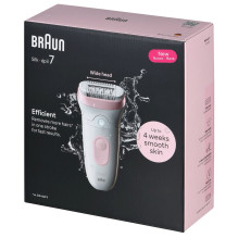 Braun Silk-épil 7 7-000 rožinė, balta