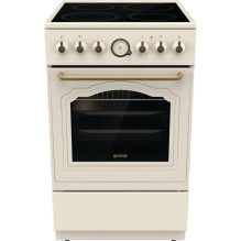 Gorenje GECS5B70CLI laisvai pastatoma viryklė elektrinė keraminė kaitlentė dramblio kaulo spalvos