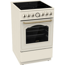 Gorenje GECS5B70CLI laisvai pastatoma viryklė elektrinė keraminė kaitlentė dramblio kaulo spalvos