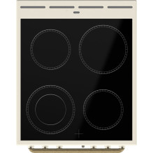 Gorenje GECS5B70CLI laisvai pastatoma viryklė elektrinė keraminė kaitlentė dramblio kaulo spalvos