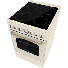 Gorenje GECS5B70CLI laisvai pastatoma viryklė elektrinė keraminė kaitlentė dramblio kaulo spalvos