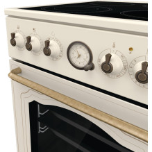 Gorenje GECS5B70CLI laisvai pastatoma viryklė elektrinė keraminė kaitlentė dramblio kaulo spalvos