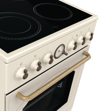 Gorenje GECS5B70CLI laisvai pastatoma viryklė elektrinė keraminė kaitlentė dramblio kaulo spalvos
