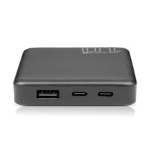 Powerbank 10 000mAh, 1x USB, 2x USB-C, 20W, QC4+, LCD screen, black Powerbank 10 000mAh, 1x USB, 2x USB-C, 20W, QC4+, LCD screen, black