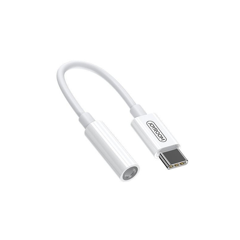 Audio adapteris JOYROOM (SHC1) iš "USB-C" į 3,5mm baltas