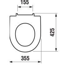 UNITAZO DANGTIS JIKA LYRA PLUS 42,5 x 35,5 cm