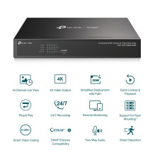TP-LINK VIGI 8 Channel PoE+ (113 W) Network Video Recorder TP-LINK VIGI 8 Channel PoE+ (113 W) Network Video Recorder