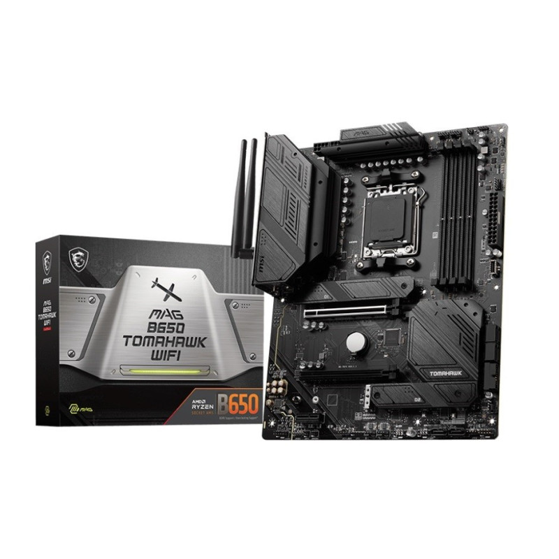 MSI MAG B650 TOMAHAWK WIFI Processor Socket Socket AM5 Chipset Type AMD B650 Supported RAM Technology DDR5 SDRAM 4711377