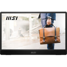MSI PRO MP161 E2U portable TV / monitor Portable monitor Black 39.6 cm (15.6") LED 1920 x 1080 pixels