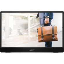 MSI PRO MP161 E2U nešiojamas televizorius / monitorius Nešiojamas monitorius Juoda 39,6 cm (15,6") LED 1920 x 1080 