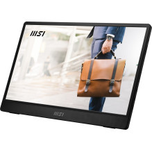 MSI PRO MP161 E2U nešiojamas televizorius / monitorius Nešiojamas monitorius Juoda 39,6 cm (15,6") LED 1920 x 1080 