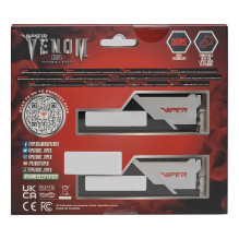 Patriot Memory Viper Venom PVV516G600C36K atminties modulis 16 GB 2 x 8 GB DDR5 6000 MT/s 288 kontaktų DIMM