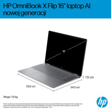 HP OmniBook X Flip 16-ar0016nw Ryzen AI 5 340 16.0"2K Touch OLED IPS 300nits AG 16GB LPDDR5X SSD1TB Radeon 840M Cam