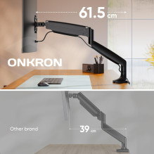 MONITOR ACC DESK MOUNT / 17-49" BLACK G100-B ONKRON