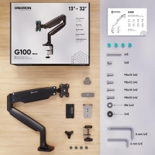 MONITOR ACC DESK MOUNT / 17-49" BLACK G100-B ONKRON