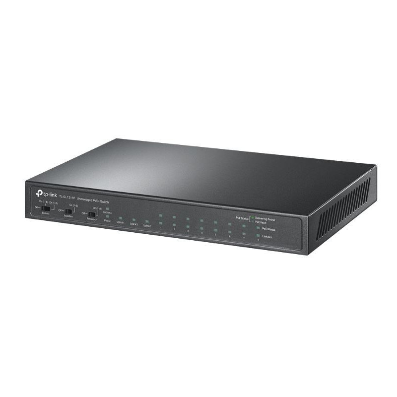 TP-Link 8-Port 10 / 100Mbps + 3-Port Gigabit Desktop Switch with 8-Port PoE+