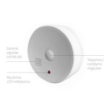 Smoke detector XP-350, with replaceable battery 9V (6 pcs.) Smoke detector XP-350, with replaceable battery 9V (6 pcs.)