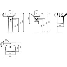 Washbasin Ideal Standard I.LIFE A T470701, 18x50x44 cm Washbasin Ideal Standard I.LIFE A T470701, 18x50x44 cm