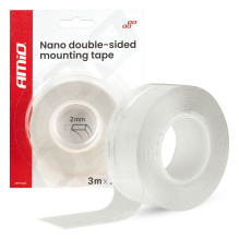 Reusable Double-Sided Nano Mounting Tape 20mm x 3m x 1mm AMIO-04847