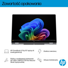 HP OmniBook X Flip 16-ar0016nw Ryzen AI 5 340 16.0"2K Touch OLED IPS 300nits AG 16GB LPDDR5X SSD1TB Radeon 840M Cam