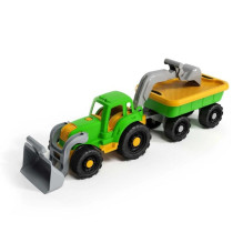 Sand toy set tractor with...