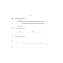 Handle, indoor Metal-Bud METAL-BUD Black SAPPHIRE Handle, indoor Metal-Bud METAL-BUD Black SAPPHIRE