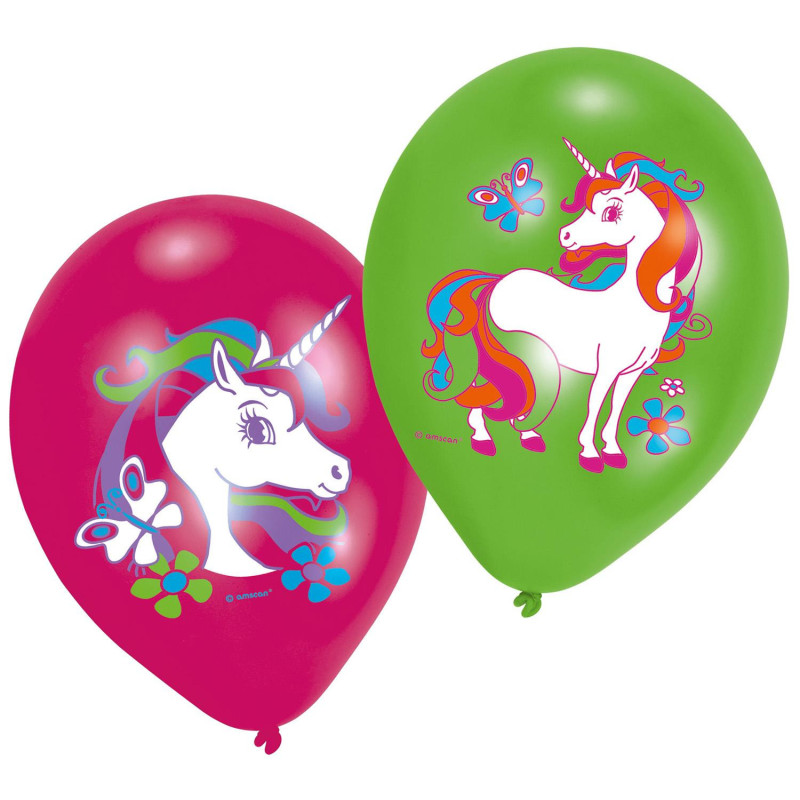 BALLOONS LATEXUNICORN. 27.5CM.6PC