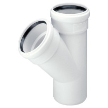 Trident for internal sewerage Skolan, 110 mm x 110 mm, 45 ° Trident for internal sewerage Skolan, 110 mm x 110 mm, 45 °
