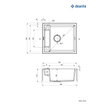 Sink Deante Magnetic ZRM_N103, granite