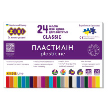 Plastilinas Zibi 1.ZB6236, 24 spalvos