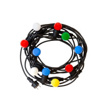 Light bulb string Spectrum 5M 10XE27 IP44