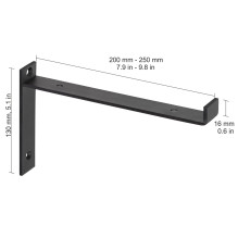 LIP 208X130X30 MM BLACK LIP 208X130X30 MM BLACK