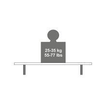 Lentynos laikiklis Dolle Ornament, 150x200 mm, juoda Lentynos laikiklis Dolle Ornament, 150x200 mm, juoda