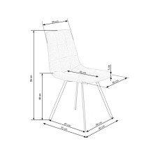 Dining room chair Halmar K-402, grey Dining room chair Halmar K-402, grey