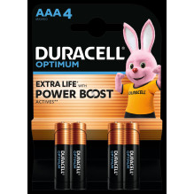 Elementai DURACELL OPTIMUM, AAA / LR03, 1.5V, 4 vnt Elementai DURACELL OPTIMUM, AAA / LR03, 1.5V, 4 vnt
