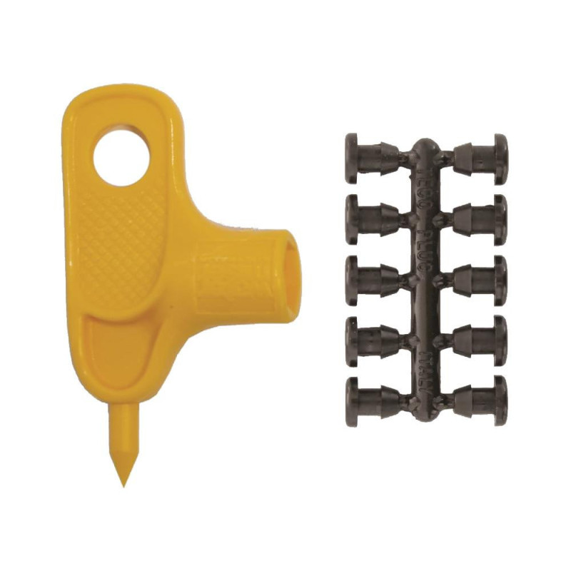 KIT:1 DRILLIN KEY+10 PIPE REPA PLUG 4MM