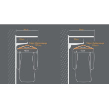 BRACKET FOR CLOTHES RAIL 250 MM GREY BRACKET FOR CLOTHES RAIL 250 MM GREY
