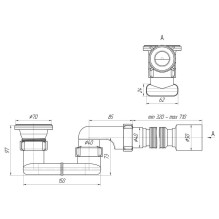 SHOWER TRAY SIPHON E016VDEU SHOWER TRAY SIPHON E016VDEU