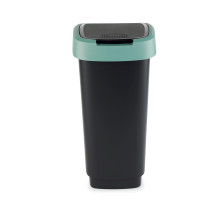 Šiukšliadėžė Rotho Twist, juoda / tamsiai žalia, 50 l Šiukšliadėžė Rotho Twist, juoda / tamsiai žalia, 50 l