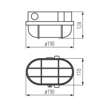 Šviestuvas Kanlux HERMI 70524, 100W, E27, IP54, baltas Šviestuvas Kanlux HERMI 70524, 100W, E27, IP54, baltas