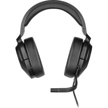 Žaidimų ausinės su lankeliu Corsair HS55, juodos