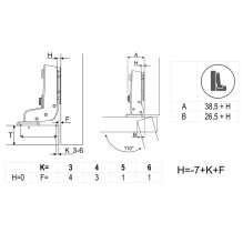 HINGE INSET CLIP D35 110O H 0 SOFT HINGE INSET CLIP D35 110O H 0 SOFT